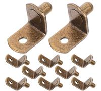 SEWOART Soportes de Estante de Hierro Perforados 6.0x8.5 Cm, 100 Unidades, Clips para Estanterías de Cocina y Armarios, Escuadras Resistentes para Muebles con Acabado Retro Vintage