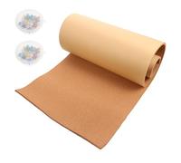 SEWOART Tablero de Corcho Autoadhesivo Rectangular 60X30 CM Rollo Flexible Superficie Natural Incluye 2 Cajas de Chinchetas para Mensajes y Fotos Adecuado para Oficina y Hogar