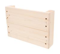 SEWOART Taburete de Madera para Interiores 30X20X6 CM Banco Escalonado sin Antideslizante Reposapiés para Dormitorio Baño y Oficina Taburete Mesa Adultos