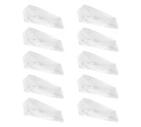 SEWOART Tapones de Seguridad para Puerta Infantiles 10 Unidades Cuñas Transparentes de Silicona Antideslizantes Protección para Dedos y Prevención de Golpes Hogar