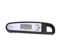 SEWOART Termómetro de Cocina Digital Plegable con Luminosa para Carne y Barbacoa Termómetro Electrónico Rápido y Preciso Color Negro