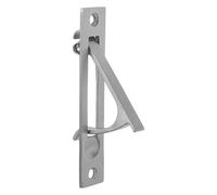 SEWOART Tirador Empotrado para Puerta Corrediza de Bolsillo Resorte, Acero Inoxidable Cepillado, Manija Oculta al Ras, Montaje Lateral 7 en Forma de L, para Armarios y Puertas Corredizas