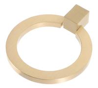 SEWOART Tirador Metálico Redondo de Latón Puro para Armarios Diseño Sencillo y Ligero Fácil Instalación para Muebles de Dormitorio y Cocina Acabado Dorado Elegante