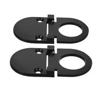 SEWOART Tiradores Ocultos Empotrados para Muebles 208 Aleación Cepillada Negro, Manijas Invisibles para Cajones y Puertas de Armario, Paquete de 2 Piezas, Diseño Silencioso