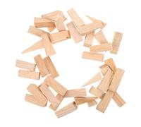 SEWOART Topes de Puerta de Piso de Madera 40 Piezas, Cuñas Triangulares Pequeñas de 6x2x2 Cm, Bloque Anticolisión Antideslizante para Oficina, Dormitorio y Hogar