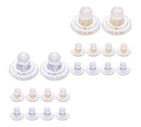 SEWOART Topes de Silicona Transparentes para Pendientes 20 Unidades 10 Plata 18K 10 Plata Blanca Accesorios DIY para Joyería Hipoalergénicos Suaves y Seguros Ideales para