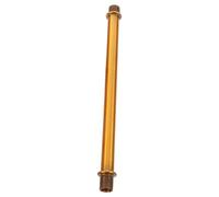 SEWOART Tubo Roscado M10 para Lámpara de Pared, Varilla Metálica Ligera y Hueca de Hierro Dorado, Accesorio Adecuado para Reparación y Fabricación de Lámparas de Techo y Apliques