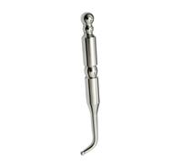 SEWOART Varilla de Masaje para Puntos de Oreja de Cobre Puro 1 Unidad con Cabeza Redonda Curva, Herramienta Multifuncional para Acupuntura Auricular, Alivio de Presión y Terapia