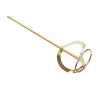 SEWOART Varilla Mezcladora de Cemento y Pintura de Acero al Carbono Accesorio para Taladro Eléctrico Resistente y Duradero Diseño Doble S con Mango Redondo Herramienta Práctica para