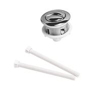 SEWOART Varilla para Botón Pulsador Redondo De Tanque De Agua De Inodoro Doble Descarga, Compatible Orificio De 38 Mm, Accesorio para Inodoro En Baño