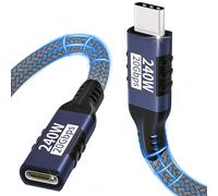 Sewowibo Cable de extensión USB C,20Gbps/240W/5K,extensor USB C 3.2 1M 5K@60Hz/4K@144HZ cable de extensión de video tipo C macho a hembra,compatible con iPhone 16/15/Pro/Pro Max/MacBook Pro/iPad Pro