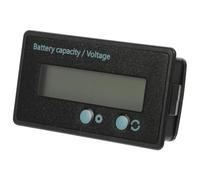 Sewroro 1 juego Indicador de Capacidad de Batería Digital con Pantalla LCD Medidor de Voltaje para Baterías de Automóviles Marinas y Hogar Comprobador de Energía con Aislamiento Precisión