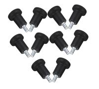Sewroro 10 Piezas Patas Fijas para Sillas de Oficina Ruedas Antideslizantes de Nylon y Acero Diseño Estable de Alta Pierna Protección para de Instalación Rápida y
