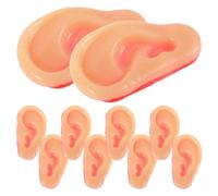 Sewroro 10 Unidades Oreja Falsa de Gel TPR Realista para Broma y Accesorios de Halloween y Día Inocentes, Modelo Suave y Decorativo para Disfraces y Bromas