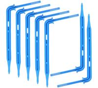 Sewroro 100 estacas automáticas de riego por goteo: emisores de goteo de flecha curvada, sistema de riego para plantas de jardín en macetas de interior