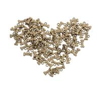 Sewroro 100 Piezas Colgantes de Hueso de Perro Mini Encantos de Aleación de Zinc Vintage para Pulseras Collares Aretes DIY Manualidades Accesorios para Mascotas