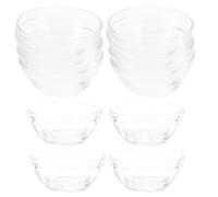 Sewroro 12 Cuencos de Vidrio Redondos de 45ml para Postres, Aptos para Alta Temperatura, Saludables y Seguros, Acabado Fino, Ideales para Servir Pudín en Casa
