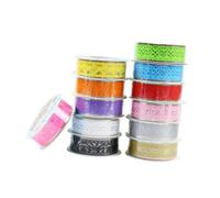 Sewroro 12 piezas Cinta Adhesiva Decorativa con Encaje para Manualidades Scrapbooking Envoltura Proyectos