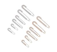 Sewroro 12piezas Imperdibles De Gemas De Imitación Broches Decorados Cristales Accesorios De Ropa Para Mujer Elegantes Imperdibles Para Vestidos Suéteres Camisas Bufandas y Sombreros