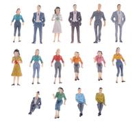 Sewroro 16 Piezas Figuras Miniatura de Personas Coloreadas Modelos Tiny para Maquetas Casas de Muñecas y Decoración de Paisajes Figuras Detalladas y Realistas para Color Color Aleatorio