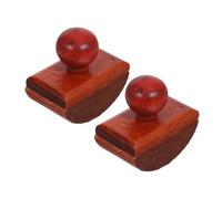 Sewroro 2 Piezas Almohadillas Absorbentes de Tinta Vintage de Madera para Escritorio de Secado Rápido para Caligrafía y Escritura Herramienta Funcional de Gestión de Tinta