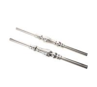 Sewroro 2 Piezas Balaustres de Columna Romana de Acero Inoxidable Plateado Diseño Clásico Elegante, Resistentes al Clima Rápida Sustitución para Decoración de Escaleras en Terrazas