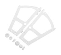Sewroro 2 Piezas Bisagra de Plástico Blanco para Zapatero Capa, Diseño Giratorio para Armarios, Ahorro de Espacio y Rendimiento Resistente para Cocina y Hogar