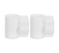 Sewroro 2 Piezas Conector de Mástil para Sombrilla, Pieza de Ensamble | Adaptador Estabilizador 1, 1 y 1,26, para Deck y Piscina, Reduce Movimiento y Evita Rotación
