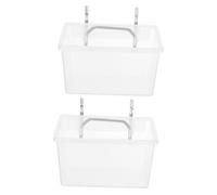 Sewroro 2 Piezas Contenedor de Almacenamiento para Tablero Perforado de Plástico Transparente con Gancho Caja de Organización de Hardware Resistente Desgaste para Proyectos Diy y