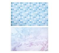 Sewroro 2 Piezas de Papel Tapiz Fotográfico de Doble Cara, Fondo para Fotografía en Mármol, Resistente al Aceite, Fácil de Limpiar, Tamaño Grande para Estudio y Fotografía de Alimentos