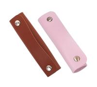 Sewroro 2 Piezas Funda Protectora de Asas de Equipaje Antirrozaduras para Maletas Protección Durable y Instalación Color Marrón y Rosa