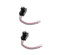 Sewroro 2 Piezas Interruptor Fotocélula para Iluminación Exterior Control Automático Alta Sensibilidad Resistente la Energético Compatible con Luces de Calle y Jardín