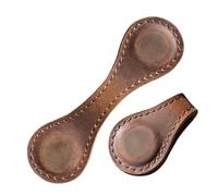 Sewroro 2 Piezas Marcapáginas Magnéticos Retro de Sintético de Diseño Único con Clip de Esquina para Sujetar Páginas Firmemente para Lectores y Amantes de Libros