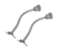 Sewroro 2 Piezas Poste de Luz para Exteriores Portalámparas E27 de Acero Inoxidable Plata, Instalación Fácil y Seguridad Mejorada para Jardín y Patio