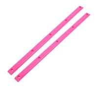 Sewroro 2 Piezas Protector de Parachoques de Patineta y Longboard Abs Rosa | Rieles Protectores Aplicables, Mayor Visibilidad y Cobertura Completa, para Street Skating y Park Tricks