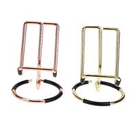 Sewroro 2 Piezas Soporte Móvil de Escritorio Metálico Soporte Elevador Portátil para Teléfono Diseño y Compacto para Ver Películas y Acabado y Rosa Dorado