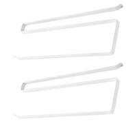Sewroro 2 Piezas Soporte Papel Higiénico Multifuncional Blanco para Cocina y Baño Organizador Compacto Porta Toallas y Dispensador Film Diseño Práctico Ahorro