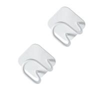 Sewroro 2 Piezas Soporte para Esponja de Acero Inoxidable, Ganchos de Pared sin Perforaciones, Blanco, Montaje en Pared, Ahorra Espacio, para Tapas de Olla Grandes o Pequeñas, Cocina