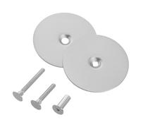 Sewroro 2 Piezas Tapas Redondas para Puerta de Acero Inoxidable Cubre Cerradura de Pomo y Agujero de Cerrojo Relleno Protector para Seguridad y Privacidad Puertas de Madera y Metal