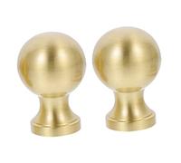 Sewroro 2 piezas Tiradores Dorados Redondos para Muebles de Mango Agujero para Armarios y Ropa Diseño Moderno y Sólido