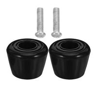 Sewroro 2 Piezas Topes de Freno, Negro, Plástico y Acero | Repuesto para Placas de Puntera, Control de Frenado y Uso Urbano, para Principiantes y Patinaje Recreativo