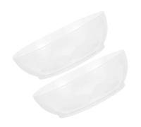 Sewroro 2 Piezas Transparente Bandeja de Pesaje de Cocina Plástico ABS, | Compacta y Ligera, Control de Porciones, Hornear y Cocinar, Formato Ahorra Espacio, Dos Recipientes