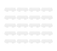 Sewroro 20 Piezas Cubierta para Interruptor de Luz, Cubierta de Placa de Pared Plana, Pvc Blanco, Cuadrada, Protección para Interruptores y Tomacorrientes, para Varias Habitaciones