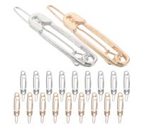 Sewroro 20 Pinzas Cabello Imperdible Planas de Aleación Metálica Acabado Liso Colores Dorado y Plateado Sujetan Firme para Mujer y Niñas Accesorios Versátiles para Fiestas y Uso