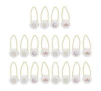 Sewroro 20piezas Caja de Obsequio de Dulces del Festival Luna Cajas de Papel Rellenables para Dulces Recipientes para Chocolates para Celebraciones de Eid Mubarak y Fiestas de Ramadán