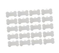 Sewroro 25 Piezas Etiquetas de Identificación de Perro Inoxidable para Mascotas Grabables con Diseño de para Perros y Gatos y Prácticas para Paseos Diarios de Mascotas