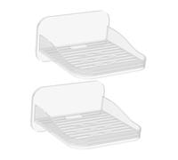 Sewroro 2piezas Estante De Almacenamiento para Cámaras y Minialtavoces Estante De Pared Sin Taladro De Plástico para Sala De Cocina o Baño