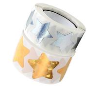 Sewroro 2Rollos Pegatinas de Sellado de Estrellas para Tarjetas de Invitación de Boda Etiquetas Adhesivas Decorativas para por Rollo Diseño de San Valentín