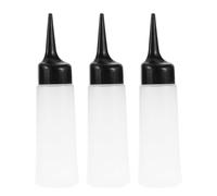 Sewroro 3 Botellas de Champú para Color de Cabello, Contenedores Reutilizables de 150ml Aplicación Inclinada para Salón y Uso Doméstico