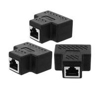 Sewroro 3 Piezas Adaptador Divisor Ethernet Conector Macho Macho Splitter para Router Rápida y Estable Compatible con LAN